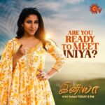 Alya Manasa Instagram - Ready Ready ah? இன்று முதல் உங்கள் சன் டி.வி.யில்.. இனியா | திங்கள் - சனி | 9 PM #SunTV #Iniya #IniyaOnSunTV #SunDigital @alya_manasa