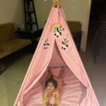 Alya Manasa Instagram - My daughter’s recent addict towards @minibooindia #tents & #beambags in her fav Color #pink 🌸💕💕🌸🌸🌸thank u @minibooindia MiniBoo was created with the intention to bring products inspired by the needs of children which make discovering the world more enjoyable. All products are created with the children in mind to ensure their comfort and security. We love to personalize our products for your lil one. We are happy to help you with almost all products personalization for your kids nursery. Come, discover and indulge your kids with our exclusive collections made with love. Here we present our best selling teepee tent and bean bag chair personlised for the my lil one's! Pls do follow and support @minibooindia