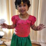 Alya Manasa Instagram - My lovely cutie pie In pattu pavadai Beautiful Jewellery @sruthis_jewellery