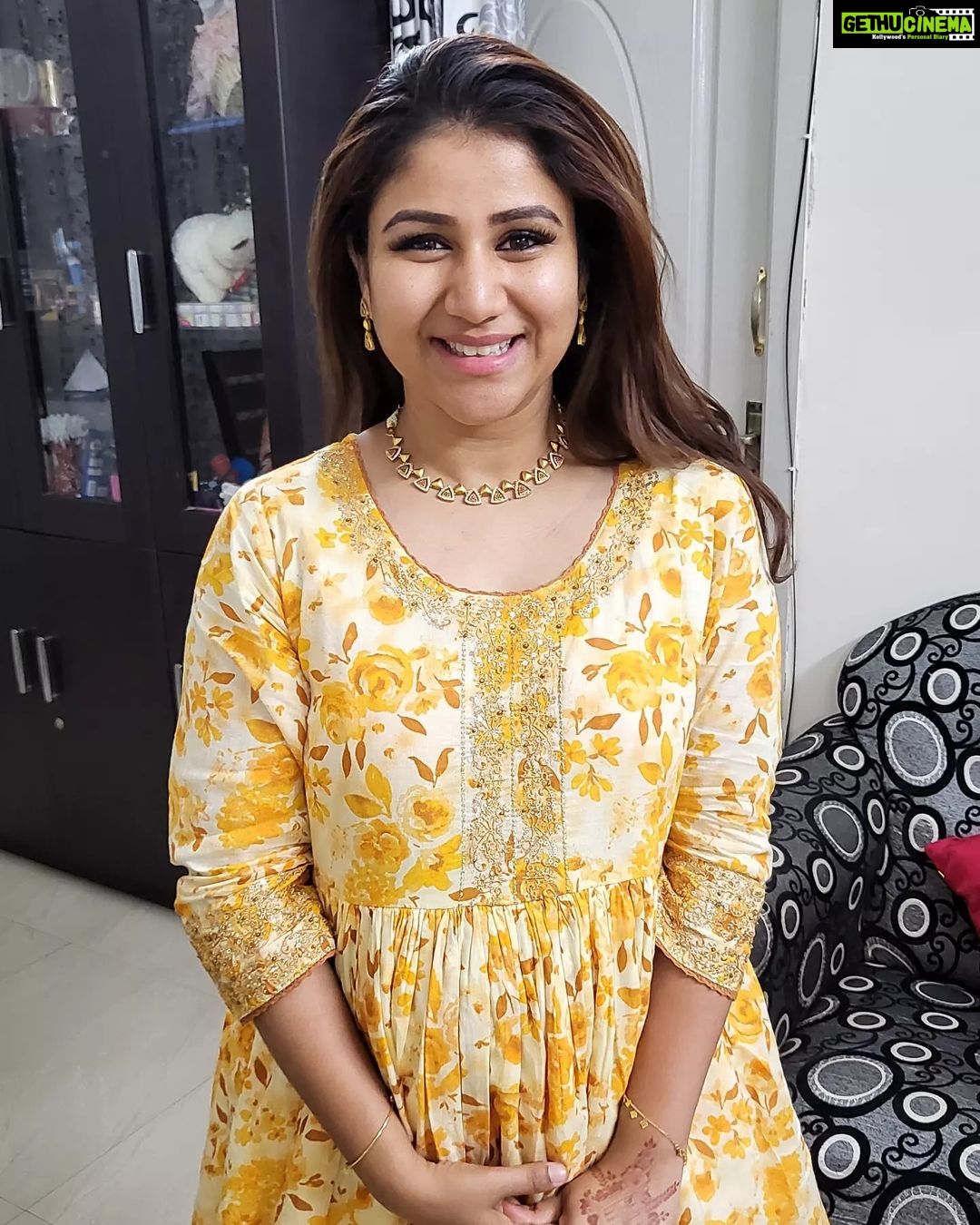 Alya Manasa Instagram - The most awaited function in our family Jewellery @sruthis_jewellery Very unique design looks like original gold Thank you for the premium set @sruthis_jewellery