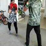 Alya Manasa Instagram - Putting lots of efforts to reduce my weight For a get come back soon 💃 My trainer @mithun_fernand4