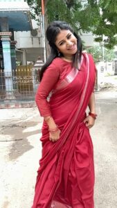 Alya Manasa Instagram - #megamkarukada song 🎧 🥰🥰thanks for the Saree @aatwos Jewellery @sruthis_jewellery