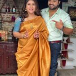 Alya Manasa Instagram - Konjam gundu thaan aagiten 🤣🤣😆 saree @cheers_kannamma Jewellery @shivanya_jewelry
