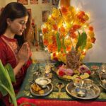 Amritha Aiyer Instagram – Happy Vinayaga Chaturthi everyone 🙏🏻❤️ May God bless you with all the happiness . 

#vinayagarchathurthi #ganeshachaturthi