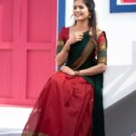 Amritha Aiyer Instagram - Yelarigu Ugadi Habbha dha Shubasheyagalu 🪷🪷 Andiriki Ugadi Shubakanshalu 🌹🪷 . Outfit - @ivalinmabia 📸 - @p2click.in Makeup & Hair - @pavihairandmakeup