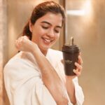 Amritha Aiyer Instagram - Knock knock! Who's there? Caffeine! Caffeine who? Caffeine who's here to boost and awaken your skin.☕ @mcaffeineofficial brings you the ultimate caffeine experience. But the question is why coffee for the skin? 🤔 Rich in caffeine, Coffee is a natural energiser that cleanses, tones, and soothes the skin. Caffeine also boosts the skin with a surge of antioxidants and plays a key role in overall skin health. 🤎 It definitely leaves me craving for more!😍 Come, let’s get caffeinated together! 🤎 Use my code - AMRITHA15 on mCaffeine’s website & get 15% off! #mCaffeine #AddictedToGood #Caffeinator #CoffeeSkinCare #ad #paidpromotion