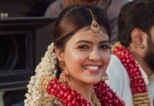 Amritha Aiyer Instagram - No no it’s not my marriage pictures!! 😄 Throwback #vanakamdamapla 🎥