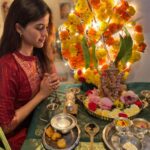 Amritha Aiyer Instagram – Happy Vinayaga Chaturthi everyone 🙏🏻❤️ May God bless you with all the happiness . 

#vinayagarchathurthi #ganeshachaturthi