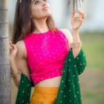 Amritha Aiyer Instagram - Life is too short to argue just say OK and MOVE ON ☺️ . 📸 - @camerasenthil Styled by - @labelswarupa Makeup & Hair - @vijiknr Jewellery - @bronzerbridaljewellery
