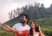 Amritha Aiyer Instagram - And the must #halamathihabibo challenge from us during shoot breaks . When both Thalapathy Verians work together 🤷🏻‍♀️ @actorjai #thalapathyvijay @anirudhofficial @nelsondilipkumar @sivakarthikeyan @hegdepooja @jagadish_palanisamy #arabickuthu #beast #thalapathy #thalapathyvijay #halamathihabibo