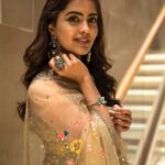 Amritha Aiyer Instagram - Some sparkly ones in your feed✨😋 . Outfit - @originshyderabad Styled by - @lankasanthoshi 📸 - @joshuamatthewstudio Jewellery- @pandoras_art_jewellery