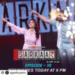 Amritha Aiyer Instagram - Abbai garu - ammai garu in #sarkar Premiers today 8:00pm in @ahavideoin #staytuned