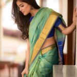 Amritha Aiyer Instagram - 💚 . 📸 - @camerasenthil Saree - @thepallushop Make&hair - @anjusartistry Styled - @labelswarupa