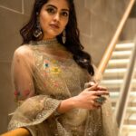 Amritha Aiyer Instagram - Some sparkly ones in your feed✨😋 . Outfit - @originshyderabad Styled by - @lankasanthoshi 📸 - @joshuamatthewstudio Jewellery- @pandoras_art_jewellery