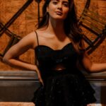 Amritha Aiyer Instagram - 🖤 . Styled by: @by_sarana Wearing: @ranbirmukherjeeofficial 📸 - @nikith_yoshua