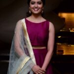 Amritha Aiyer Instagram - #30rojullopreminchadamela Pre Release event ❤️ . 👗- @surayyamahboob_official Jewellery -@goelgemsandjewels Stylist - @akhila.dasari_ Park Hyatt Hyderabad