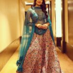 Amritha Aiyer Instagram - ❄️ . Outfit: @archithanarayanamofficial Stylist : @akhila.dasari_ Jewellery : @gourijewelz Photography: @dineshbitla