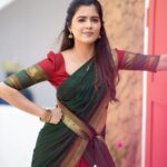 Amritha Aiyer Instagram - Yelarigu Ugadi Habbha dha Shubasheyagalu 🪷🪷 Andiriki Ugadi Shubakanshalu 🌹🪷 . Outfit - @ivalinmabia 📸 - @p2click.in Makeup & Hair - @pavihairandmakeup