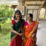 Amritha Aiyer Instagram - Our Family God Visit ( Kula Daivam ) - I think it’s really important for each of us to go and visit the Temples in the south and your Family God which we are all rooted to. So much positivity and peace you find despite the chaos we see in the city . Always wondered how are these temples were even made with such difficulty in those ancient days and also wondered why are they not among the 7 Wonders of the World 🤷🏻‍♀️ Thirunelveli, Tamil Nadu
