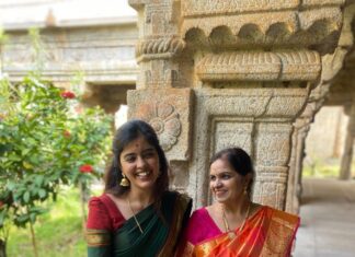 Amritha Aiyer Instagram - Our Family God Visit ( Kula Daivam ) - I think it’s really important for each of us to go and visit the Temples in the south and your Family God which we are all rooted to. So much positivity and peace you find despite the chaos we see in the city . Always wondered how are these temples were even made with such difficulty in those ancient days and also wondered why are they not among the 7 Wonders of the World 🤷🏻‍♀️ Thirunelveli, Tamil Nadu