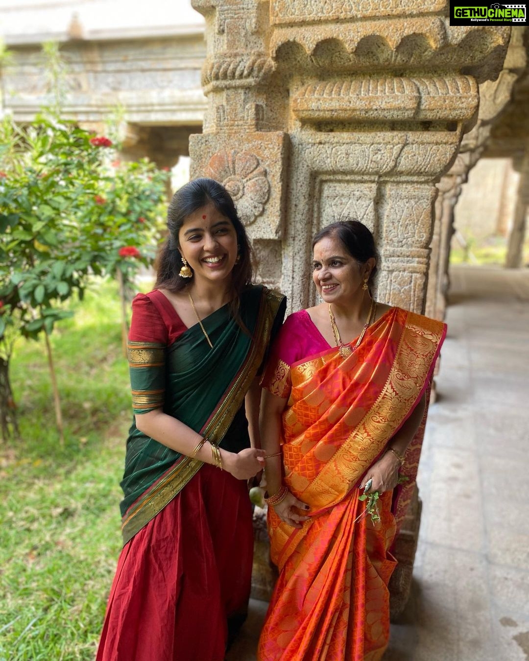 Amritha Aiyer - 496.1K Likes - Our Family God Visit ( Kula Daivam ) - I think it’s really important for each of us to go and visit the Temples in the south and your Family God which we are all rooted to. So much positivity and peace you find despite the chaos we see in the city . Always wondered how are these temples were even made with such difficulty in those ancient days and also wondered why are they not among the 7 Wonders of the World 🤷🏻♀️