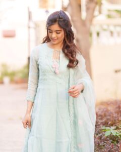 Amritha Aiyer Instagram - Some dreams are worth waiting for ♥️
.
📸- @arunkummar_portraits 
Outfit - @labelshireenshahana 
Makeup - @dpbridalmakeover