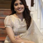 Amritha Aiyer Instagram - Don’t regret being a good person to the wrong people. Your actions say everything about you , and their actions say everything about them. Outfit- @elegant_fashion_way Styled - @by_sarana Accessories- @mspinkpantherjewel