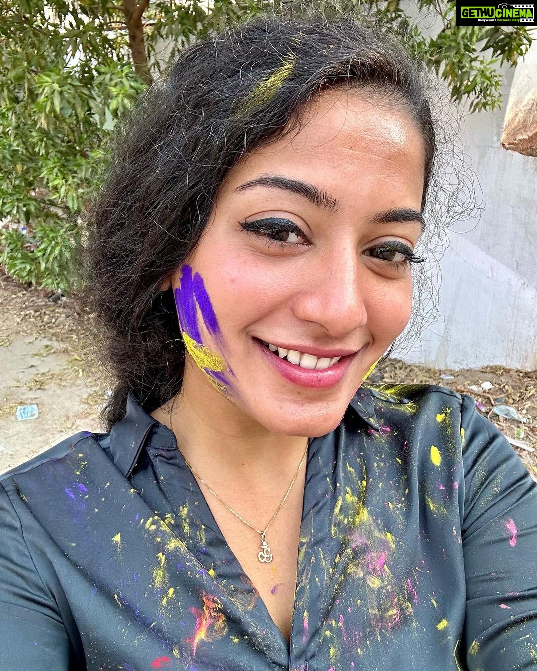 Anjali P Nair Instagram - A very happy HOLI and Womanβs Day to you all πβ€οΈπ§‘πππ€π Hyderabad