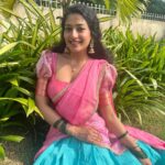 Anjali P Nair Instagram - Pongal special🌸🌸….! Costume courtesy: @labelswarupa 🤍