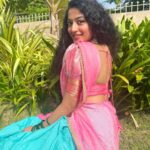Anjali P Nair Instagram - Pongal special🌸🌸….! Costume courtesy: @labelswarupa 🤍