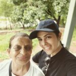 Anjana Sukhani Instagram - A day at the farm ...with mommy ♥️ #blessed #motherdaughter #mothernature #bliss #lush #rain #green #wanderlust #natureschild #anjanasukhani ♥️ Thakkar Farm