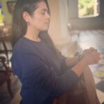 Anjana Sukhani Instagram - "He is with u , are u with him ?" Basilica of the Sacred Heart of Jesus, Pondicherry