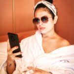 Anjana Sukhani Instagram - U Say "BATHROBE", I Say "Casual Wrap Dress ", Let's not get caught up in Details ... #hashtaghashtag #girl #girlinbathrobe #sindhigirl #anjanasukhani #Angiemusings❤️ #glam #vacayvibes Somewhereontheearth