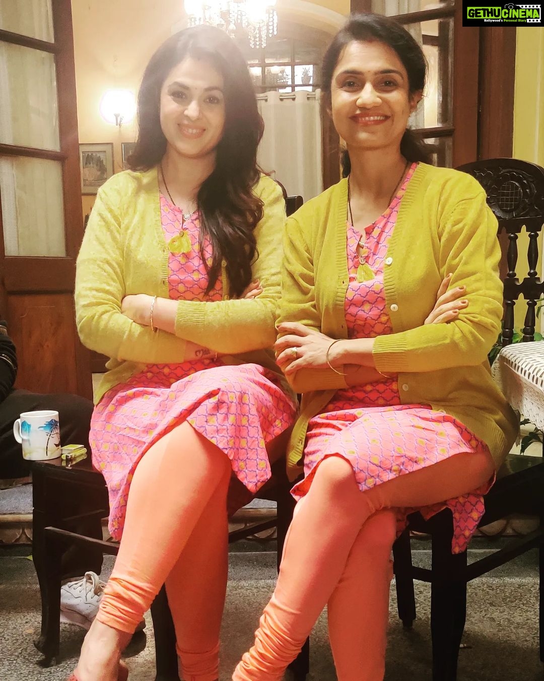 Anjana Sukhani Instagram - The A trio .. #saasbahuaurachaarPvtLtd only on @zee5 @zee5global @amrutasubhash @anjanasukhani @anupsoni3 @apoorvsinghkarki01