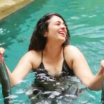 Anjana Sukhani Instagram – #waterbaby #pool #pondy #vacay  #girls #livinlavidaloca  @grandhoteldeeurope #pondicherry #anjanasukhani  #sindhigirl  #lovemyjob #lovemyindia #travel French Colony Pondicherry