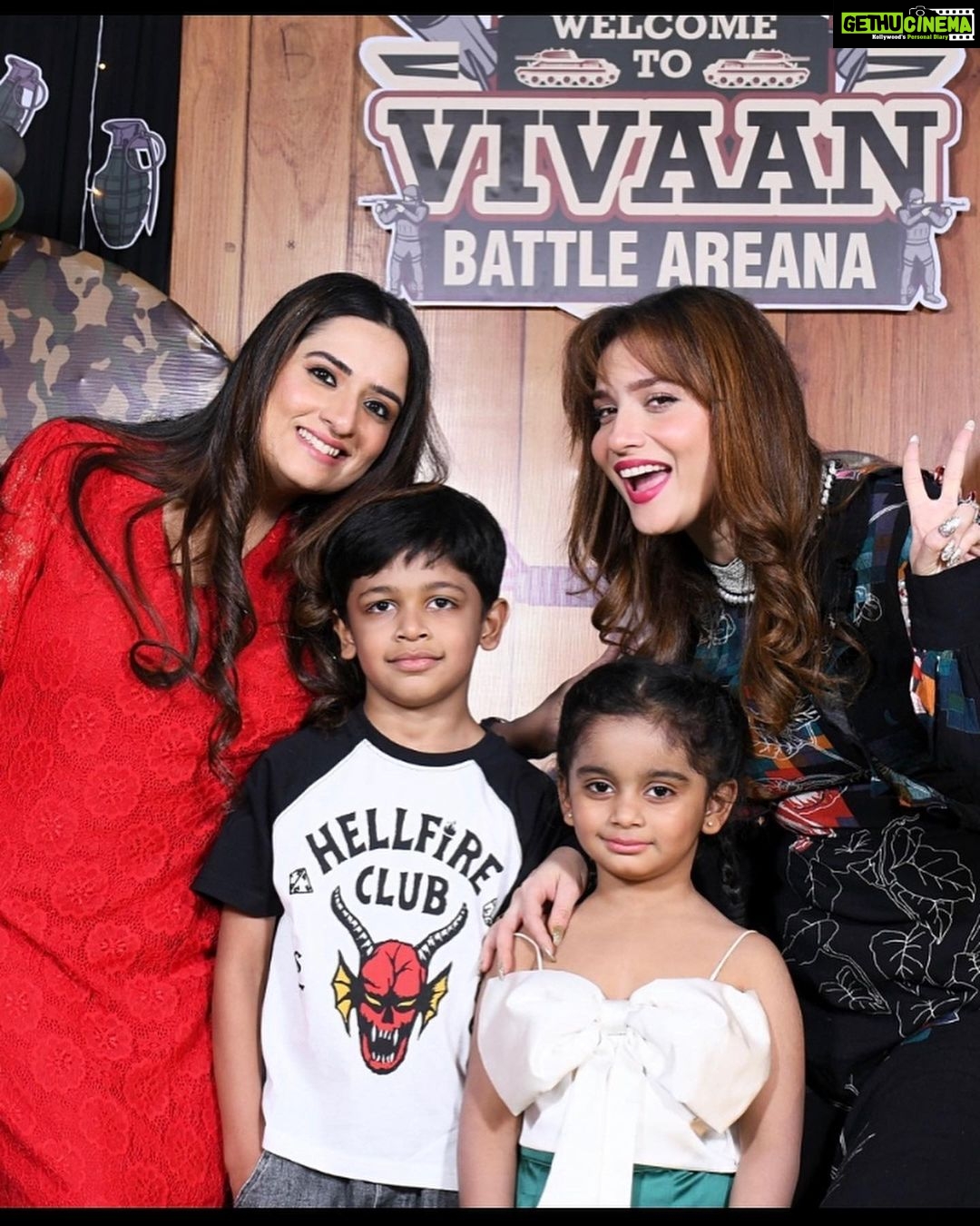 Ankita Lokhande Instagram - You’re the greatest blessing I’ve ever been bestowed 🤗🤗 happiest b’day my baby😘😘🫶🏻🫶🏻#Vivaan’s 8th birthday bash🎉🎉#celebrationwithfamily❤️#birthdaysralwaysspecial