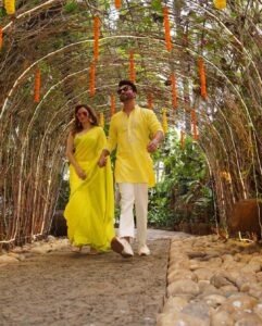 Ankita Lokhande Instagram - Another year, Another #AnViKiRasleela! Happy Holi everyone ❤️♥️💙💜🖤💚