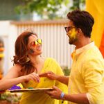Ankita Lokhande Instagram - Another year, Another #AnViKiRasleela! Happy Holi everyone ❤️♥️💙💜🖤💚