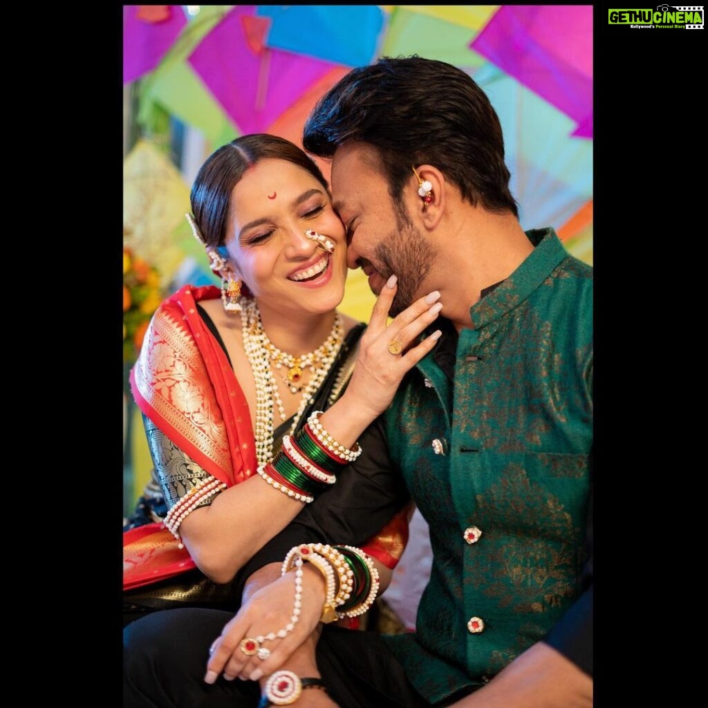 Ankita Lokhande Instagram - Happy Makar Sankranti from us to all of you 🧿🧿🧿 #celebratinglove #anvikikahani