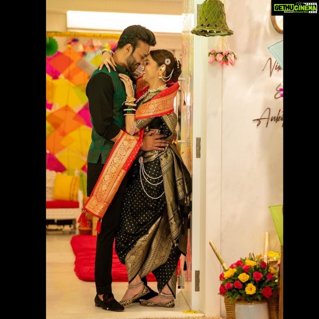 Ankita Lokhande Instagram - Happy Makar Sankranti from us to all of you 🧿🧿🧿 #celebratinglove #anvikikahani