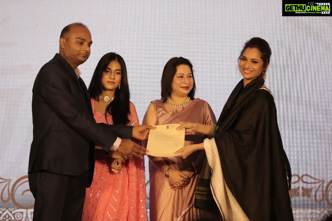 Ankita Lokhande Instagram - Wonderful occasion we celebrate 75 years of Azadi, I have been recognized as "Cultured Ambassador of India" thanking everyone. @ministryofculturegoi @amritmahotsav #75at75 #AmritMahotsav #HarGharTiranga