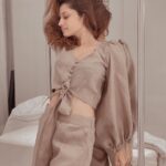Ankita Lokhande Instagram - Weekend is Here @lokhandeankita Wearing @_anuki.n #linenlovers#codset#crop#bigbottoms#bohochic#loungewearchic#chill https://anukee.com/
