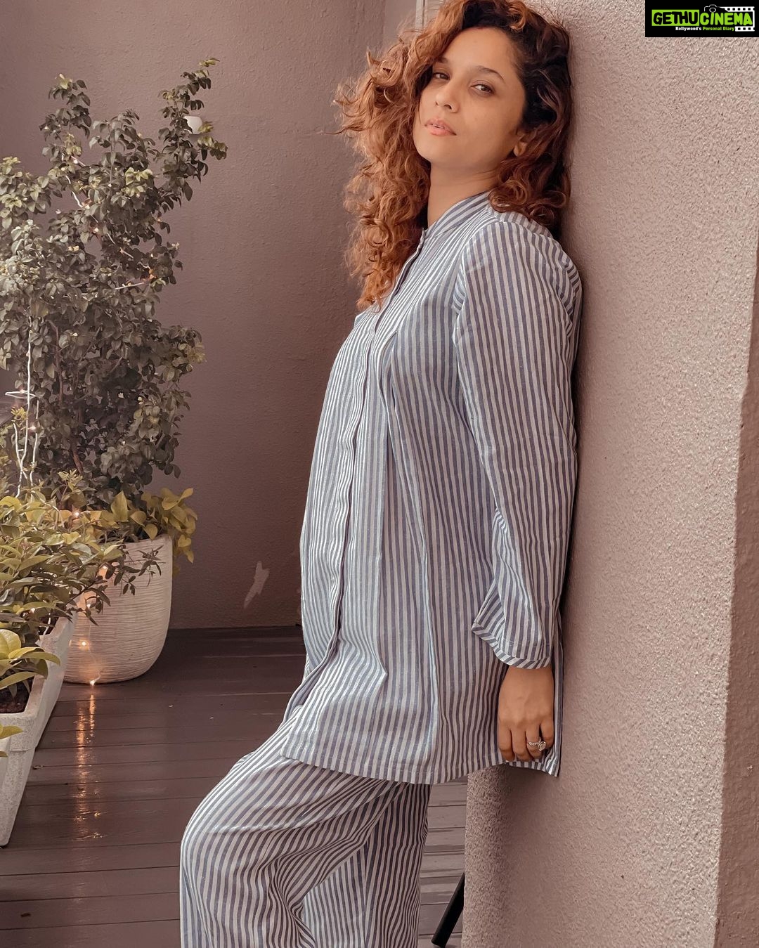 Ankita Lokhande Instagram - Effortless @lokhandeankita Wearing @_anuki.n #bohochic#moujri#stripesonstripes#codsetstyle#cotton. https://anukee.com/