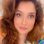 Ankita Lokhande Instagram - “Life is just like a boomerang . You get what you give.” #boomarang #ankitalokhande #agirlwithcurlyhairandbrowneyes #bulgarijewelry #mangalsutra