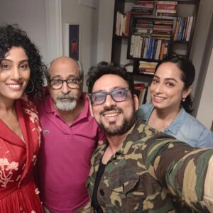 Ansha Sayed Instagram - Bunch of crazy people..eat together, shoot together and chill together ❤