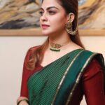 Anusree Instagram - The green shade of the dress complemented her skin tone and brought out the vibrancy of her eyes... MaH @pinkyvisal Click @pranavraaaj Styling @sabarinathk_ Necklace & earrings @varuthri_findings