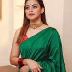 Anusree Instagram – Red and green means love and passion….
Red and green also means excitement and composure
There is a shade of red and green  in every woman.🥰🥰

MaH @pinkyvisal
Click @pranavraaaj 
Stylist @sabarinathk_ 
Neckpiece @varuthri_findings