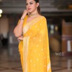 Anusree Instagram – Yes…my favourite attire again…in the deliberate choice of colour…to make a statement…. happiness is the key to a fulfilling life… pursue it with all you have…..

MaH @pinkyvisal 
Click @saneshphotography
Saree @iha_designs