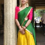 Anusree Instagram - I feel like royalty in my traditional outfit...💖🧡💚 @nidhinmaniyan @mahesh_bhai #temple #templelooks #traditional #traditionalwear #