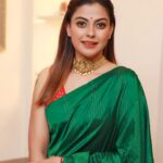 Anusree Instagram - Red and green means love and passion.... Red and green also means excitement and composure There is a shade of red and green in every woman.🥰🥰 MaH @pinkyvisal Click @pranavraaaj Stylist @sabarinathk_ Neckpiece @varuthri_findings
